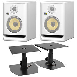 RP5 G5 White (La paire) + Supports bas Krk