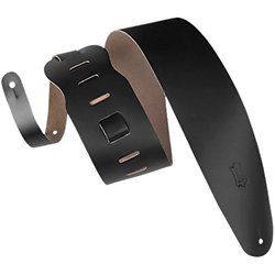 M4 BLK Sangle basse Cuir 9 cm Black Levy s