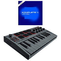 MPK Mini Mk3 Grey + Komplete 15 Ultimate upgrade Akai