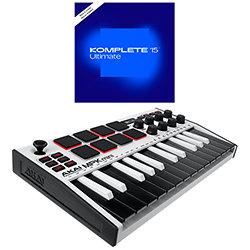 MPK Mini Mk3 White + Komplete 15 Ultimate upgrade Akai