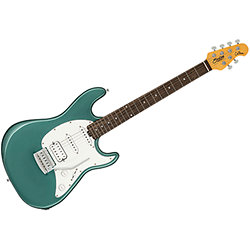 Squier Deluxe Stratocaster ダフネブルー ノイズレス Squier Deluxe Strat - Daphne Blue | Sweetwater