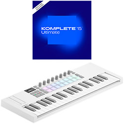 Launchkey Mini 37 MK4 White + Komplete 15 Ultimate upgrade Novation