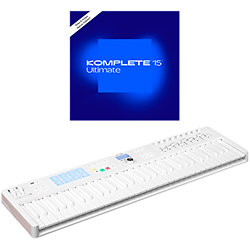 KeyLab Essential MK3 61 Alpine White + Komplete 15 Ultimate upgrade Arturia