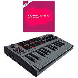 MPK mini Mk3 Grey + Komplete 15 Standard Upgrade Akai