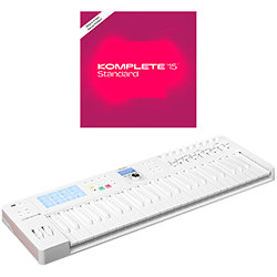 KeyLab Essential MK3 49 Alpine White Limited Edition + Komplete 15 Standard Upgrade Arturia