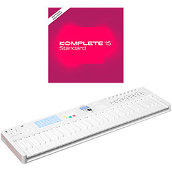 KeyLab Essential MK3 61 Alpine White Limited Edition + Komplete 15 Standard Upgrade Arturia