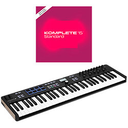 KeyLab Essential MK3 61 Black + Komplete 15 Standard Upgrade Arturia