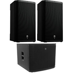 Pack ZLX-15P-G2 (la paire) + Caisson de basse ETX 18SP Electro-Voice