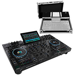 Pack Prime 4+ + Flight Case Silver Denon DJ