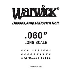42060 Red Strings Stainless Steel .060 Warwick