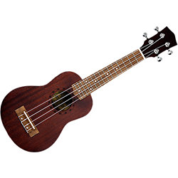 Ukulele Concert Maori Gardenia Acajou + Housse – Design Na’u Hawaïen Gardénia Brighamii, Édition Limitée