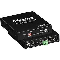 MuxLab 500450 HDMI Extender Kit Plus HDBT UHD-4K - Equipo de