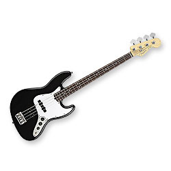 American Standard Jazz Bass - Black - RW Fender