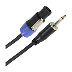 Câble HP 2 x 1.5mm² Jack Mâle - Speakon Mâle 6m Easy Plugger