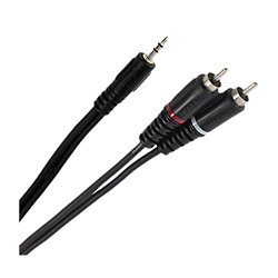 Câble Y Mini Jack Mâle Stéréo - RCA Mâle 0.60m Easy Plugger