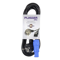 Câble d'alimentation Powercon norme EU 1.8m Elite Plugger