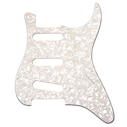4-Ply White Pearl 11-Hole Stratocaster Pickguard Fender