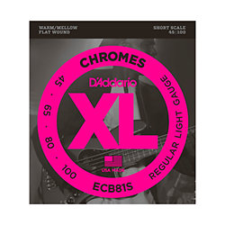 ECB81S Chromes Bass Light 45-100 Short Scale D'Addario