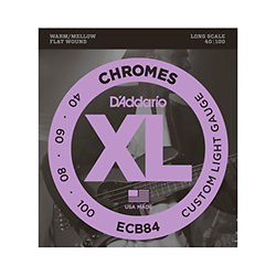 ECB84 Chromes Bass Custom Light 40-100 Long Scale D'Addario