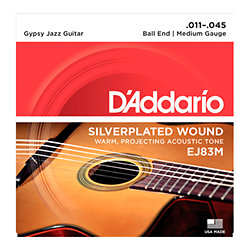 EJ83M Gypsy Jazz Ball End Medium 11-45 D'Addario