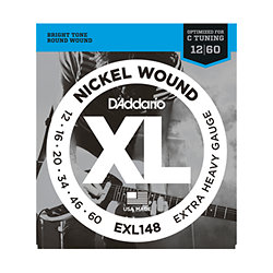 EXL148 Nickel Wound Extra-Heavy 12-60 D'Addario