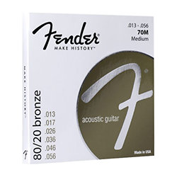 80/20 Bronze Acoustic Strings 70M 013-056 Fender