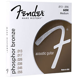 Phosphor Bronze Acoustic Guitar Strings 13-56 Fender