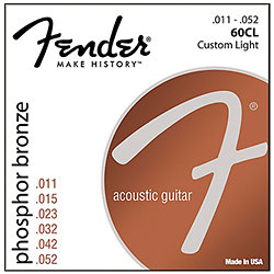 Phosphor Bronze Acoustic Guitar Strings 11-52 3 PACK Fender