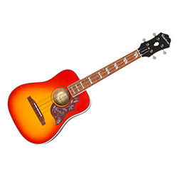 Hummingbird Ukulele Outfit Ténor Faded Cherry Burst + housse Epiphone