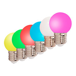 6 ampoules Led pour LedString (6 couleurs) Ibiza