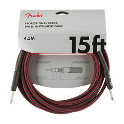 Professional Series Instrument Cable, 4,5m, Red Tweed Fender