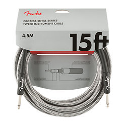 Professional Series Instrument Cable 4.5m White Tweed Fender