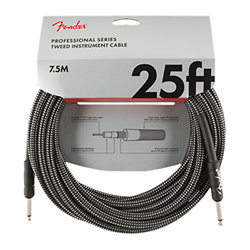Professional Series Instrument Cable, 7,5m, Gray Tweed Fender