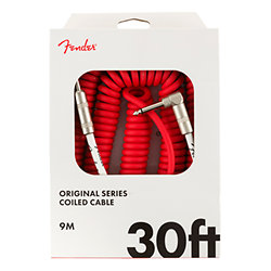 Original Series Instrument Coil Cable, 9m, Fiesta Red Fender