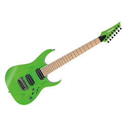 RGR5227MFX-TFG Transparent Fluorescent Green avec son étui Ibanez