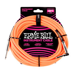 6084 Jack-Jack coudé 5 5 M Orange fluo Ernie Ball