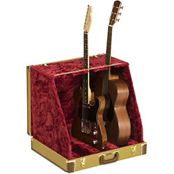 Classic Series Case Stand Tweed 3 Guitars Fender