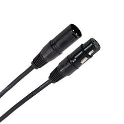Câble DMX XLR Femelle 3b - XLR Mâle 3b 0m30 Easy Plugger