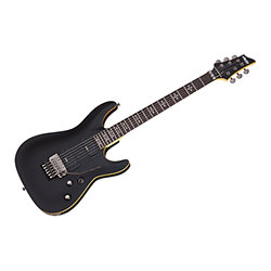 Demon 6 FR Aged Black Satin Schecter