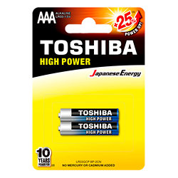 Piles LR03 - Pack de 2 Toshiba