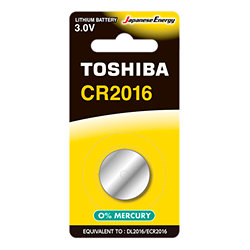 Pile CR2016 - Pack de 1 Toshiba