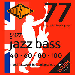 SM77 Jazz Bass 77 Monel Flatwound 40/100 Rotosound
