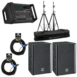 Pack Premium PR:O 12 + Mixer EMX5 + Câbles + Pieds HK Audio