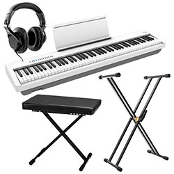 Pack FP-30X White + Stand + Banquette + Casque Roland