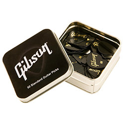 Standard Pick Tin Médium (50 pcs) Gibson