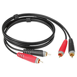 Generic Câble audio stéréo XLR 3 broches mâle à RCA mâle 1m à prix pas cher
