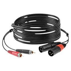Câble bretelle adaptateur XLR mâle / RCA 1m KLOTZ Klotz