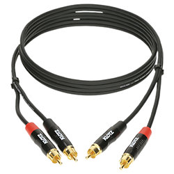 Câble bretelle RCA mâle MiniLink Pro noir 90cm KLOTZ Klotz