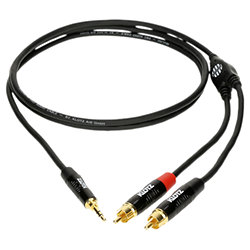Câble Y Mini-Jack TRS / 2x RCA mâles MiniLink Pro 90cm Klotz