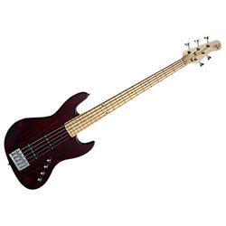 Element 5 Electric Bass Trans Red Michael Kelly